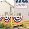 12-Pack USA 250th Anniversary Pleated Fan Flags - 1.5x3ft Patriotic Bunting for July 4th